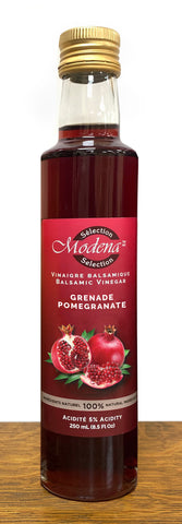 Modena Selection Pomegranate Balsamic Vinegar - 250mL  | Vinaigre Balsamique à la Grenade de Sélection Modena - 250mL