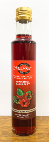 Modena Selection Raspberry Balsamic Vinegar - 250mL  | Vinaigre Balsamique aux Framboises de Sélection Modena - 250mL