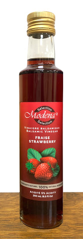 Modena Selection Strawberry Balsamic Vinegar - 250mL | Vinaigre Balsamique aux Fraises Sélection Modena - 250mL